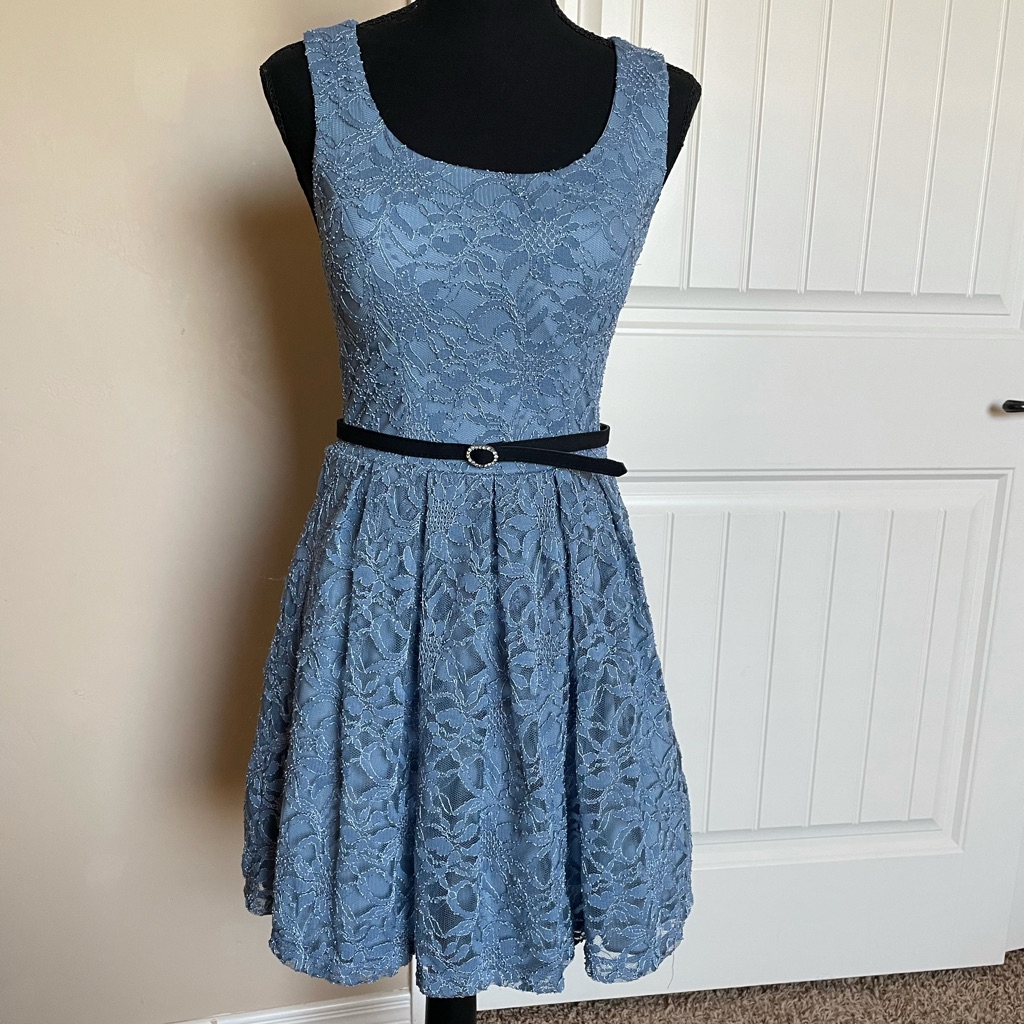 Modcloth Blue Lace Dress
